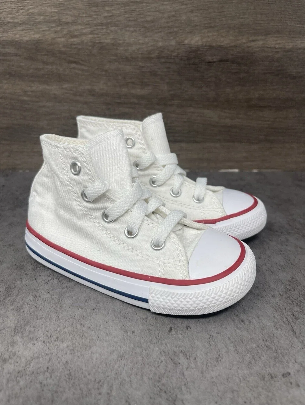 Converse Chuck Taylor All Star Size 7 Kids Toddler White Canvas Classic Sneaker
